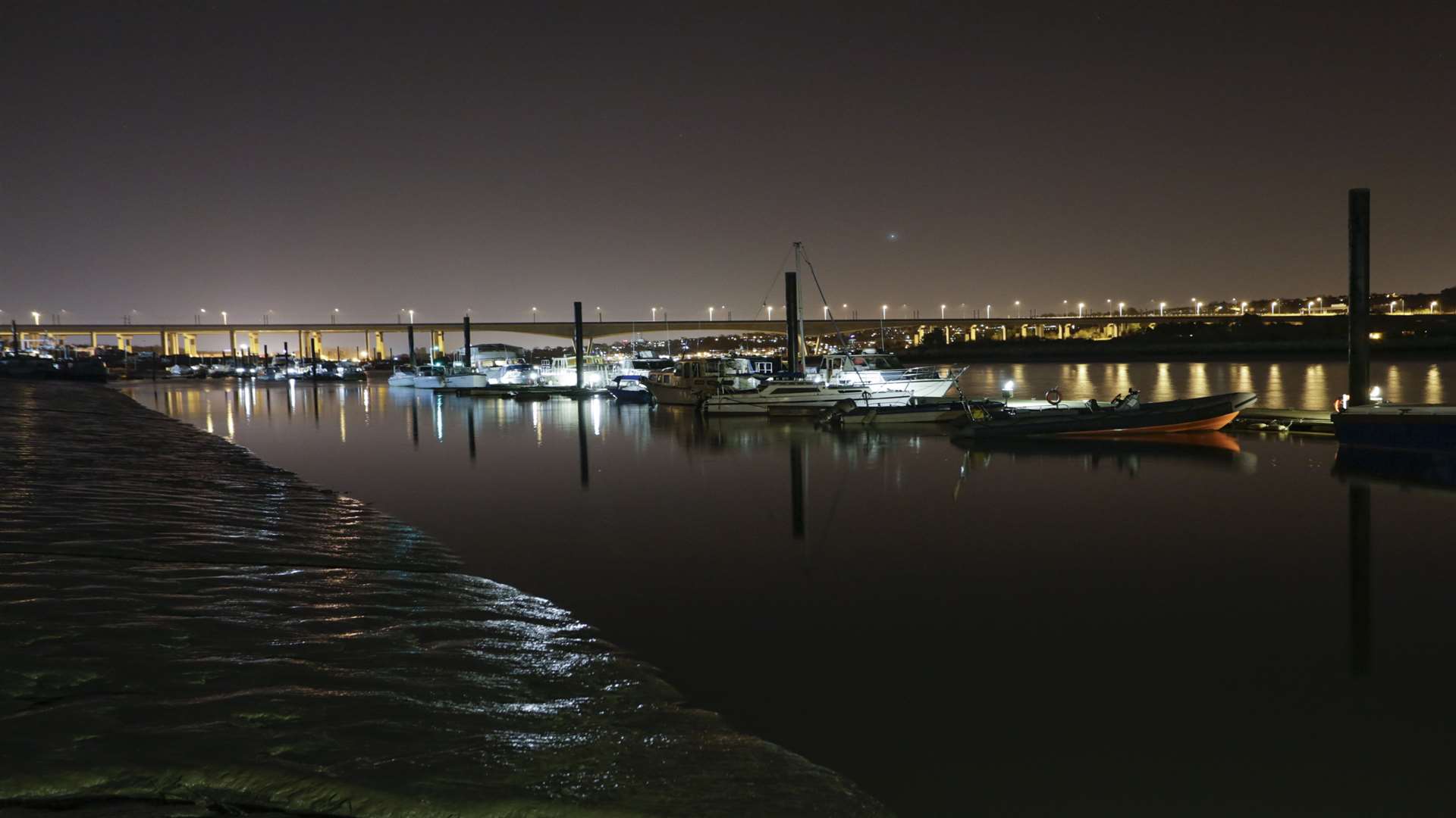 The River Medway at Station Road, Cuxton.