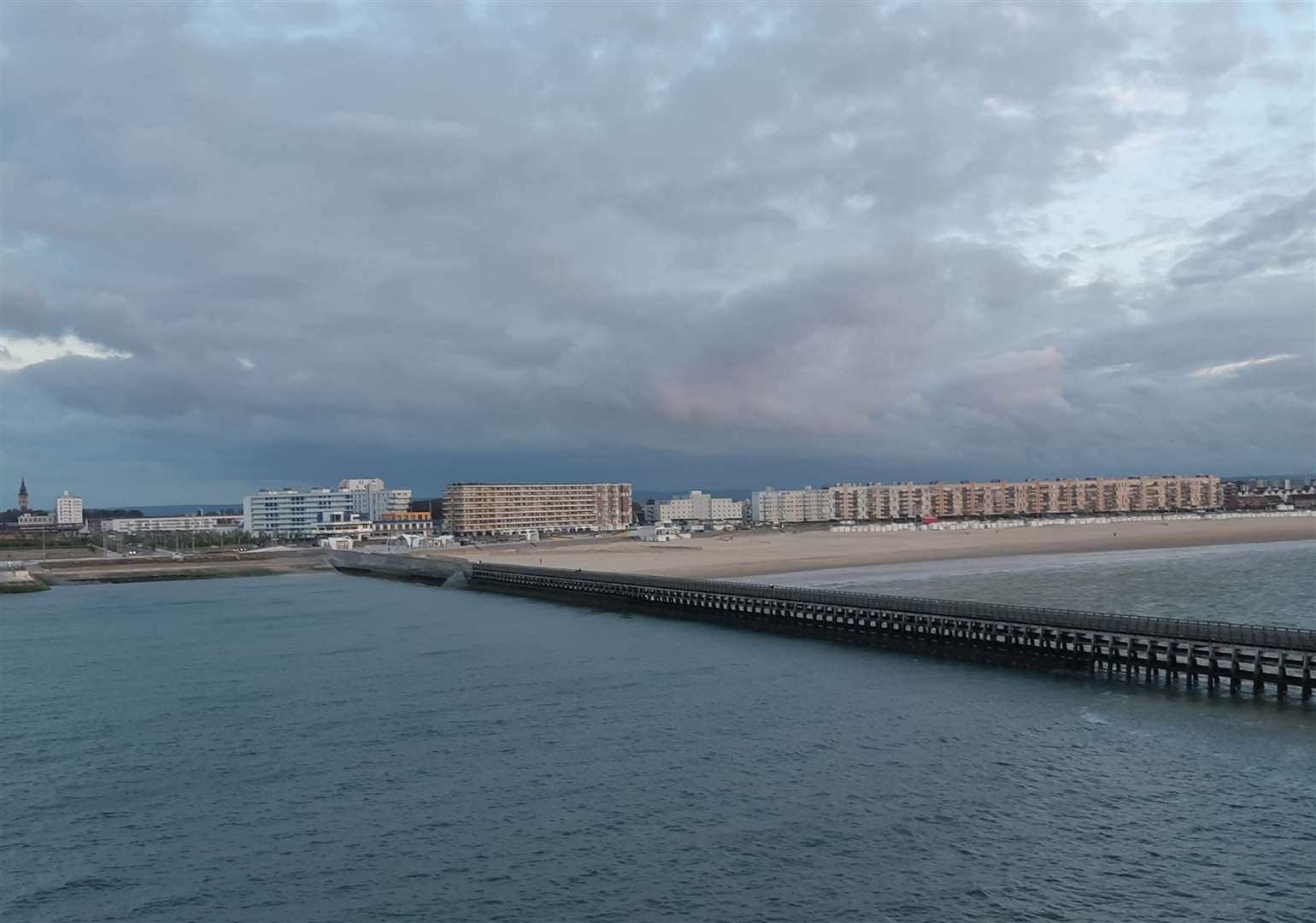 Some migrants were stopped and brought back to France: View of Calais. Picture: Sam Lennon