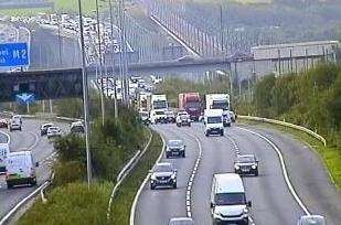 Traffic on the M2. Picture: Highways England