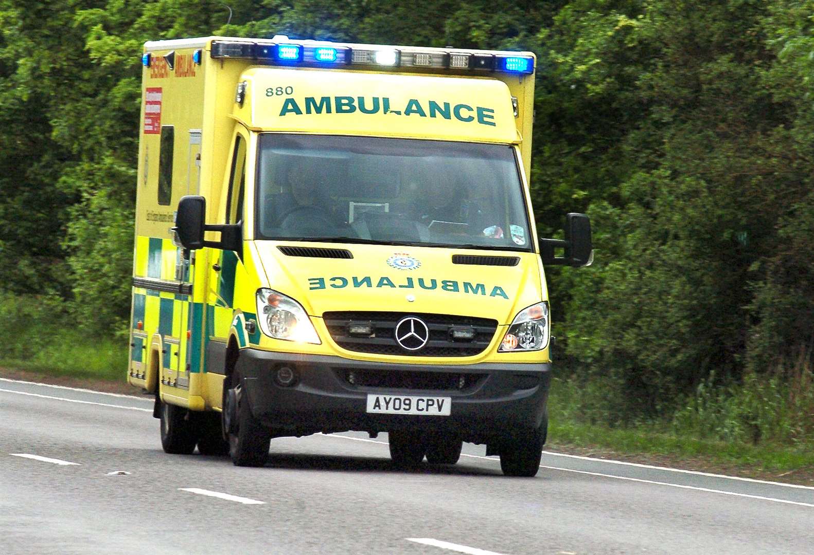 Emergency services crews were called to the crash. Stock picture