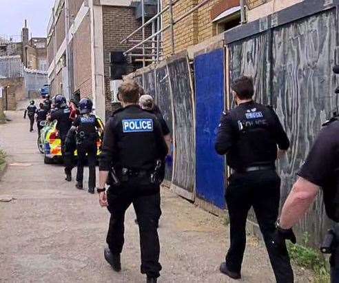 Police arrested seven men this morning. Picture: Kent Police