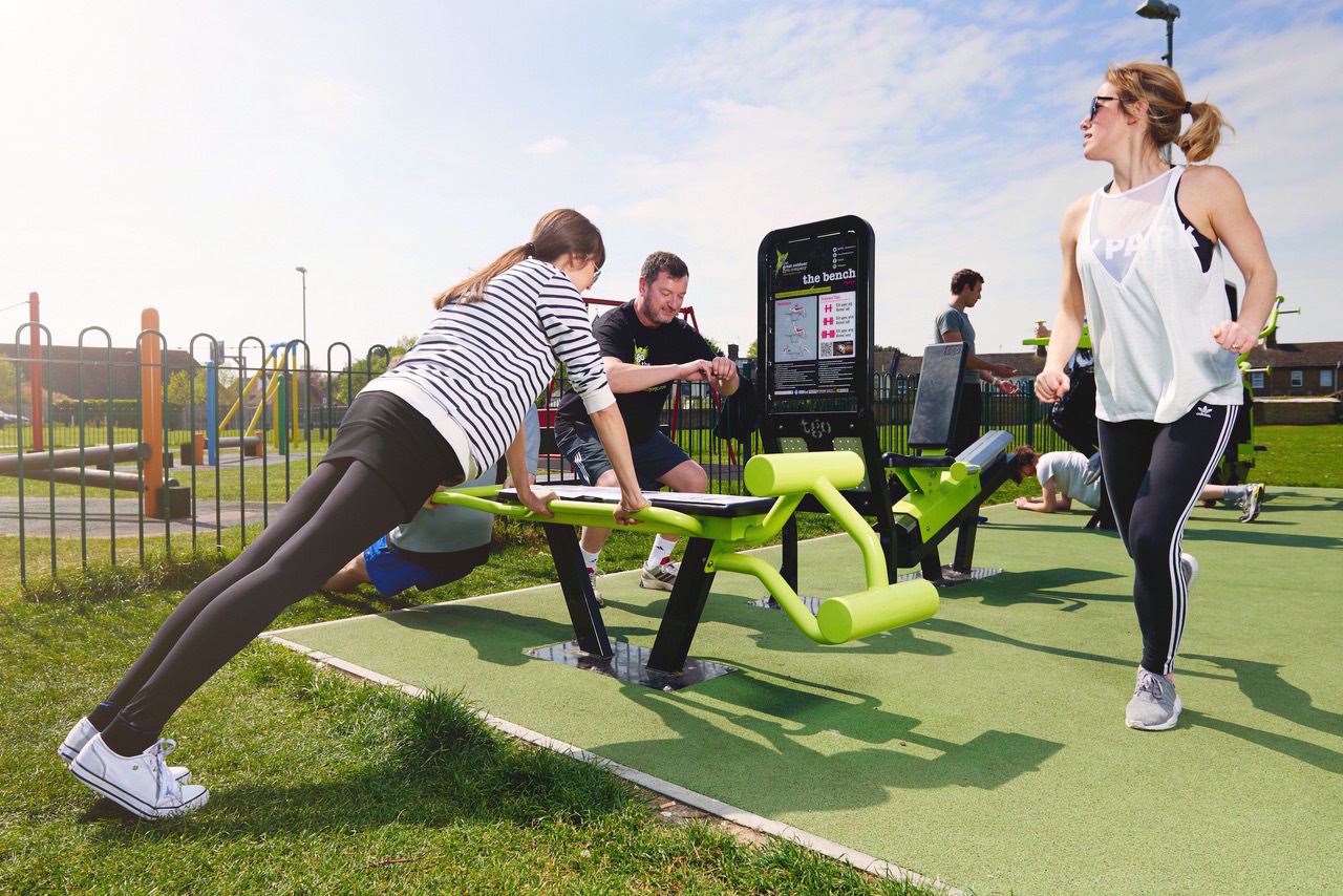 Products of Faversham firm The Great Outdoor Gym Company