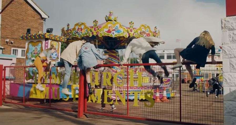 Band New Hope Club filmed their music video for Love Again at Dymchurch Amusements, and are seen 'breaking into' the theme park