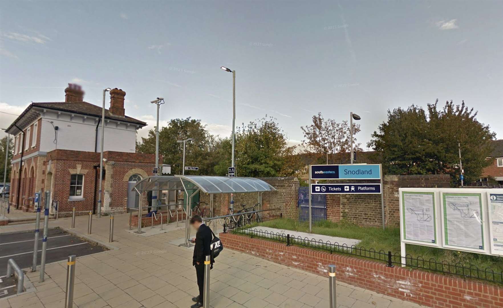 Emergency services have been called to an incident near Snodland railway station. Picture: Google