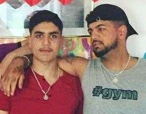 Daniel Ezzedine, left, pictured with his brother Bassam before he was the victim of the gang attack in Canterbury. Pic: Facebook/Bassam Ezzedin
