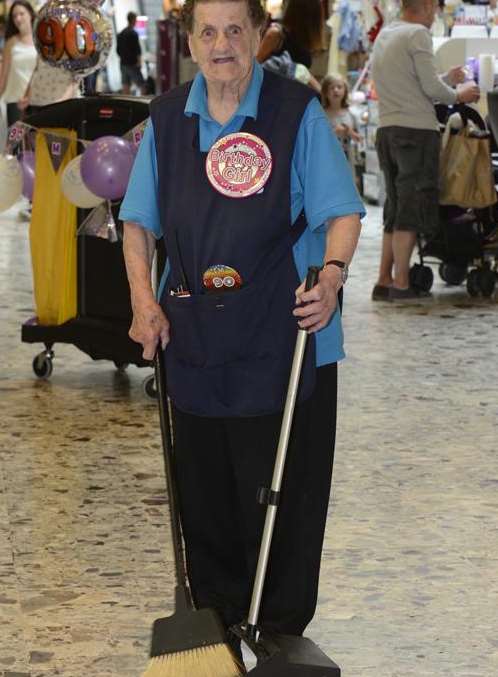 Chequers cleaner Marjorie Rose, 90