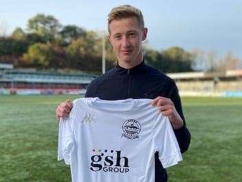 Ryan Hanson is playing for Dover on loan from Hull City. Picture: Richard Harvey