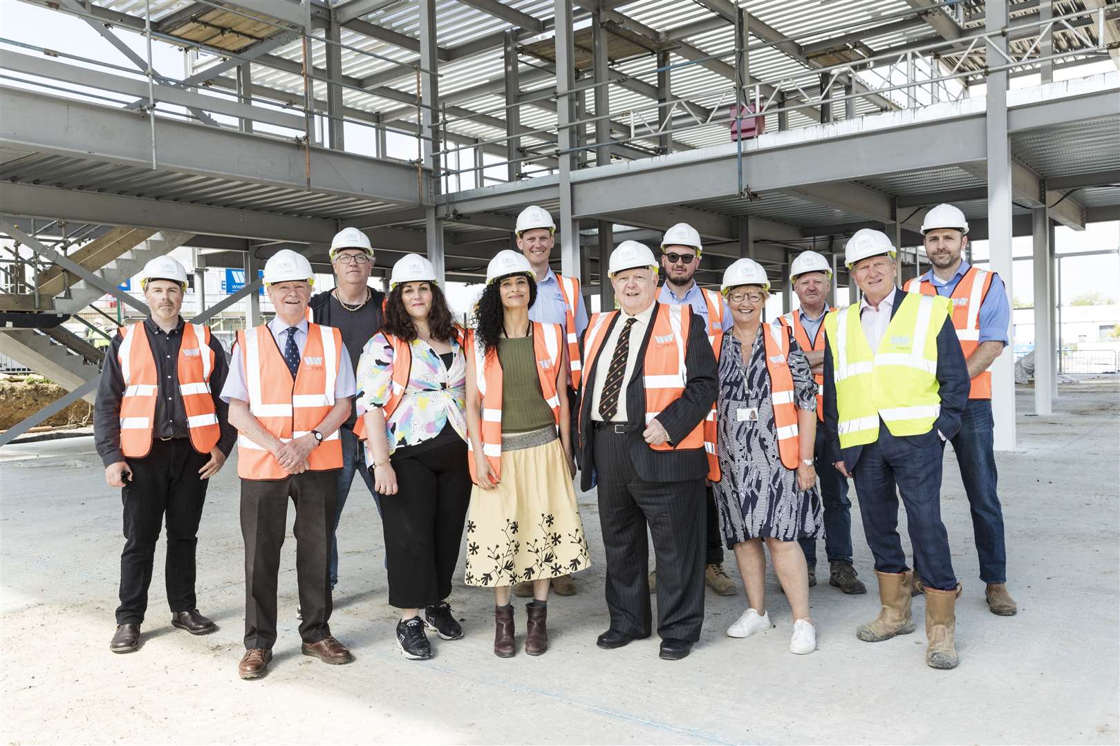 A number of local dignitaries attended the topping out ceremony earlier this month. Picture: Igor Emmerich