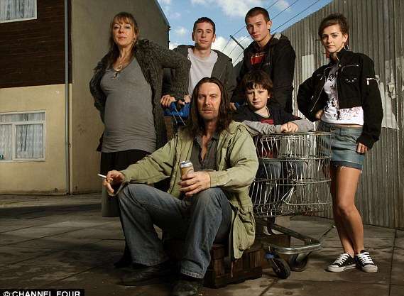 Shameless: Neighbours say the Selwood;s are like Channel 4's Gallagher family in the TV series Shameless. Picture: Channel 4