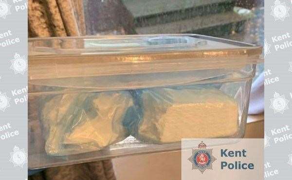 The seized drugs from Ryan Bragg's house in Moat Lane, Canterbury. Picture: Kent Police