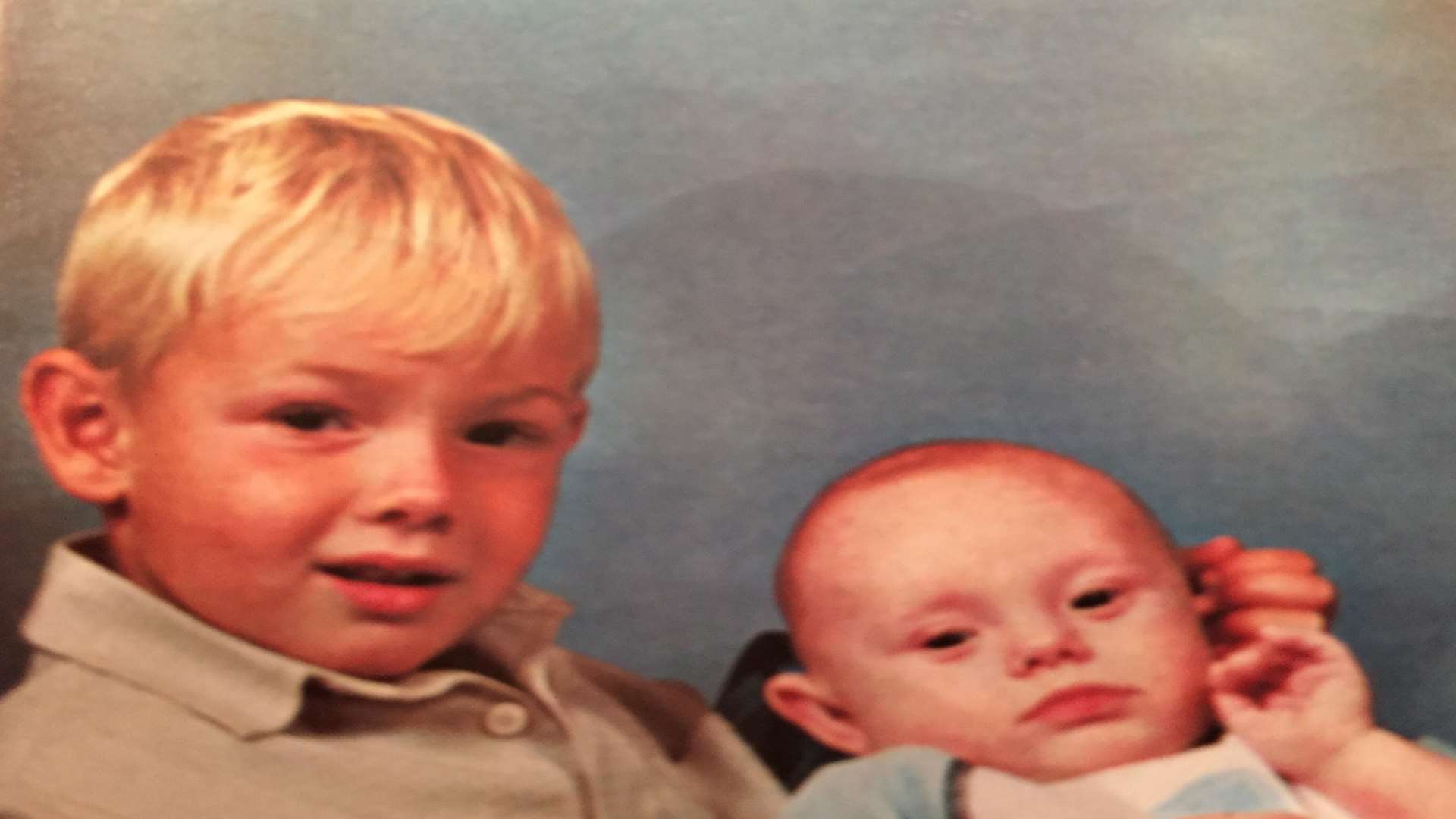 Danny with his brother Sonny when they were younger
