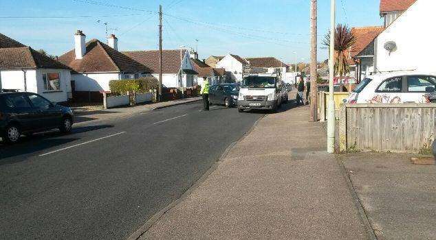 Police were called to the crash in Fleetwood Avenue, Herne Bay