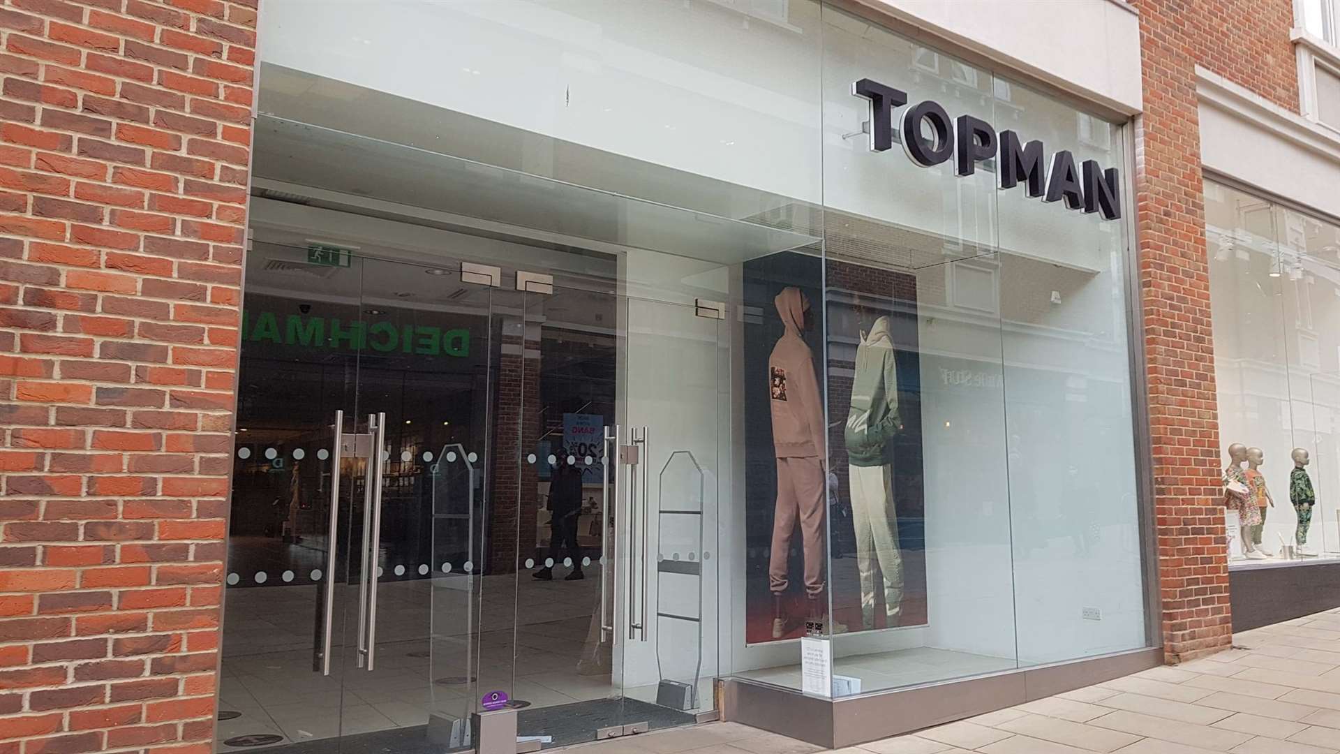 The empty Whitefriars unit once occupied by Topshop and Topman