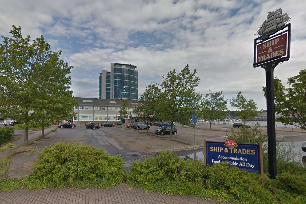 The car park at Chatham Maritime. Picture: Google Street View