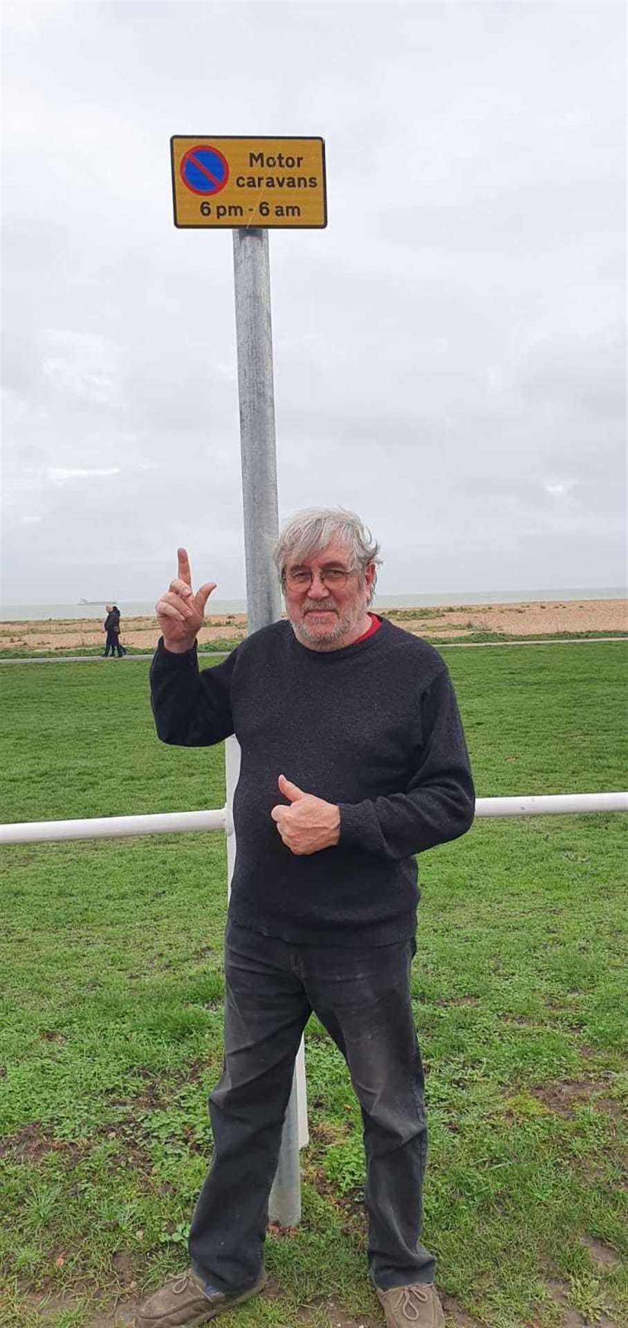 Dr Alan Bailey campaigned successfully for motorhomes to be banned from staying overnight at The Beach in Walmer