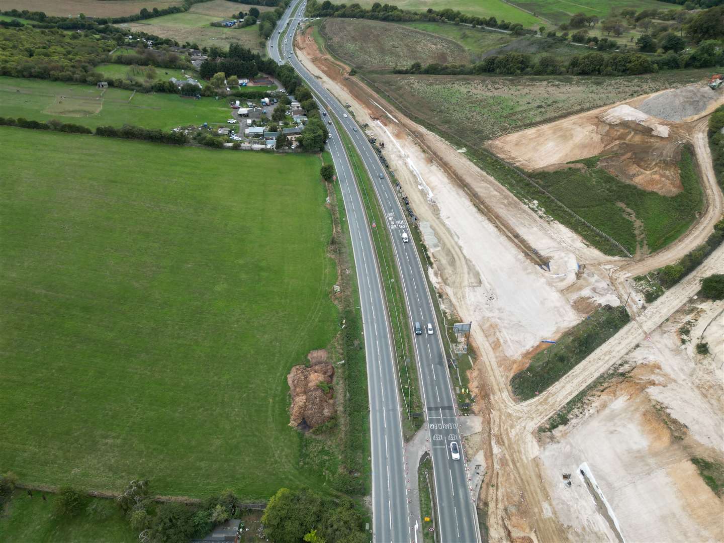 The changing face of the A249 at Stockbury roundabout at junction 5 of the M2, looking towards Maidstone. Picture: Barry Goodwin