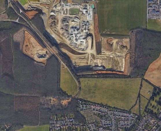 Hermitage Quarry is situated to the north of Barming, near Maidstone. Picture: Google Earth