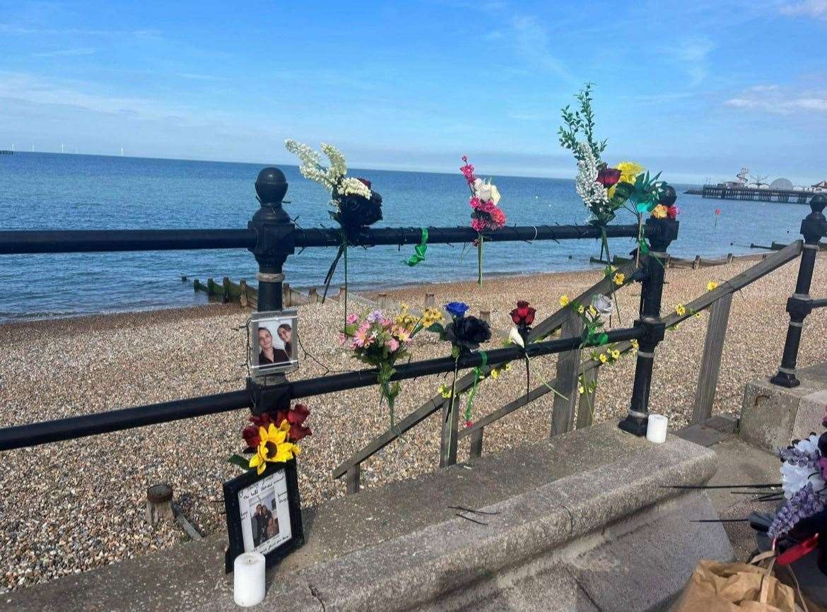 Toby Barrowcliff's memorial before the damage