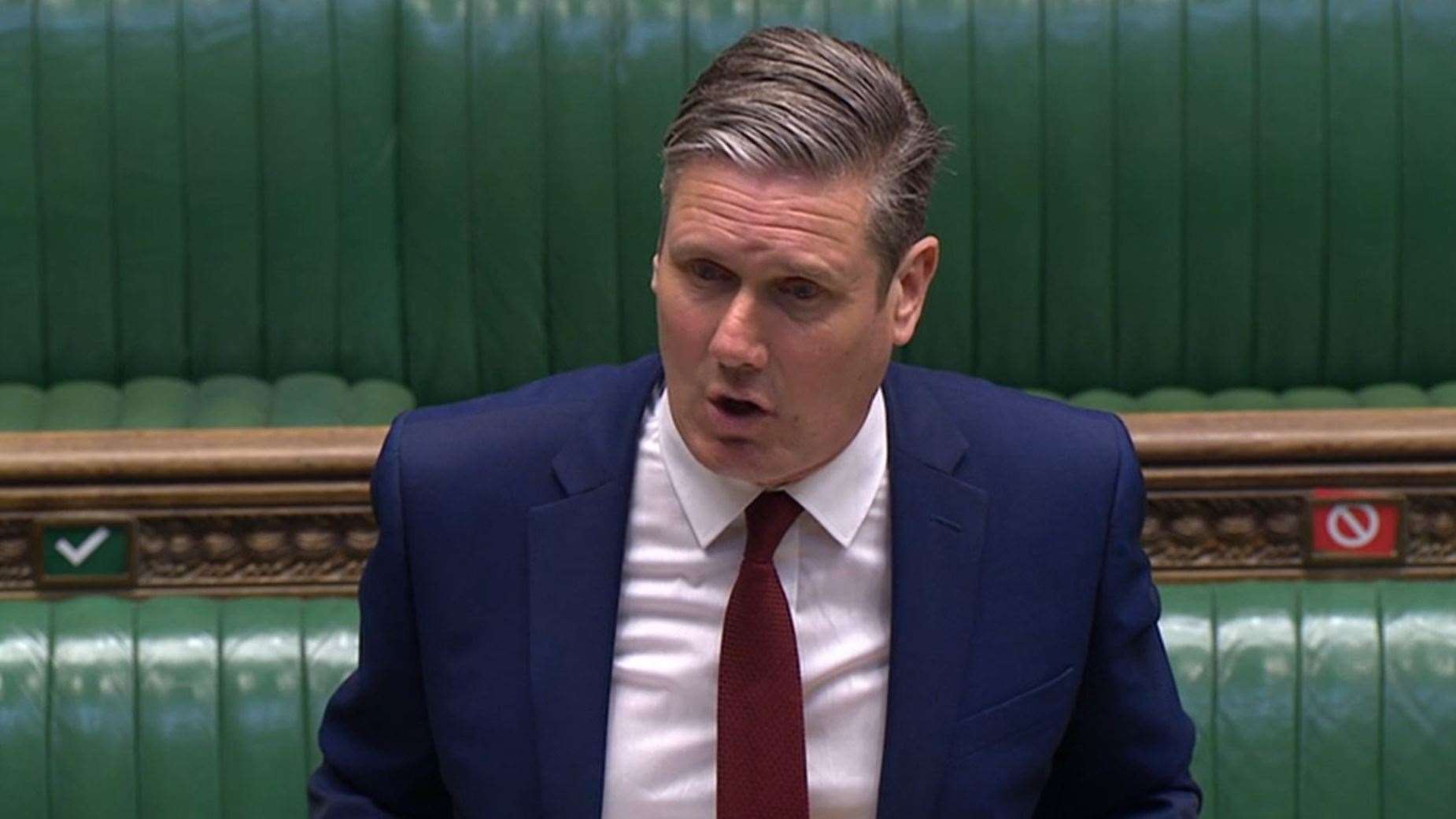 Sir Keir Starmer at Prime Minister’s Questions (House of Commons/PA)