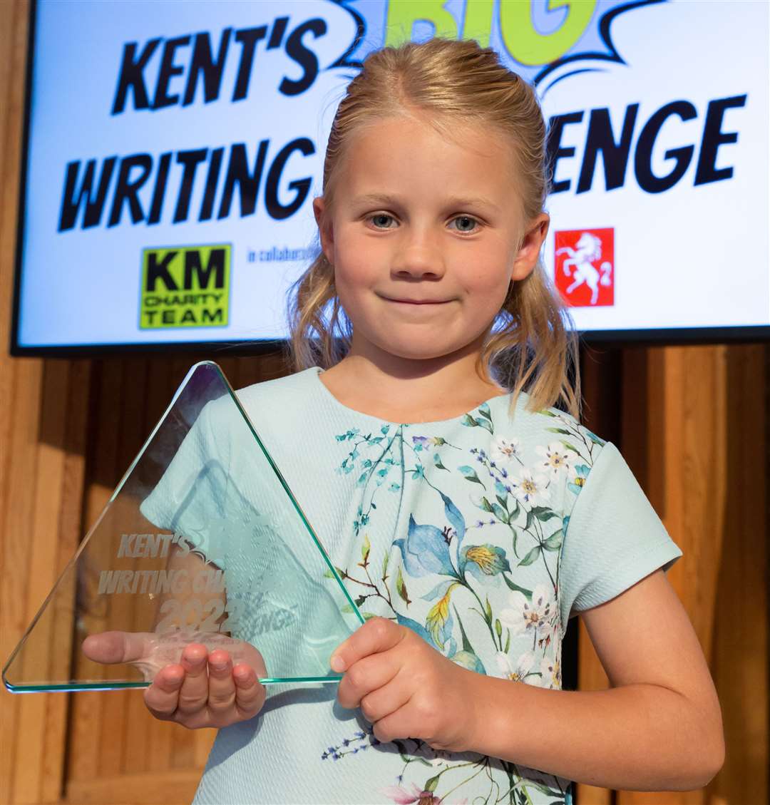Overall Key Stage One winner Mae Harling of Shoreham Village School, Sevenoaks