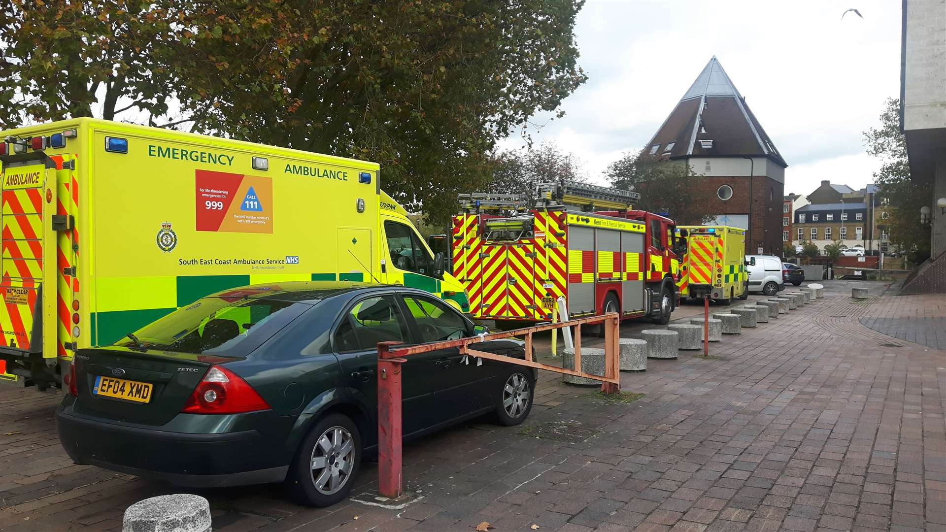 Fire and ambulance crews called to incident near Barker Road