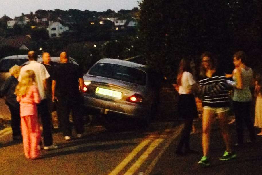 A runaway taxi careered down Belmont Road in Broadstairs. Picture: Tracy Rigby