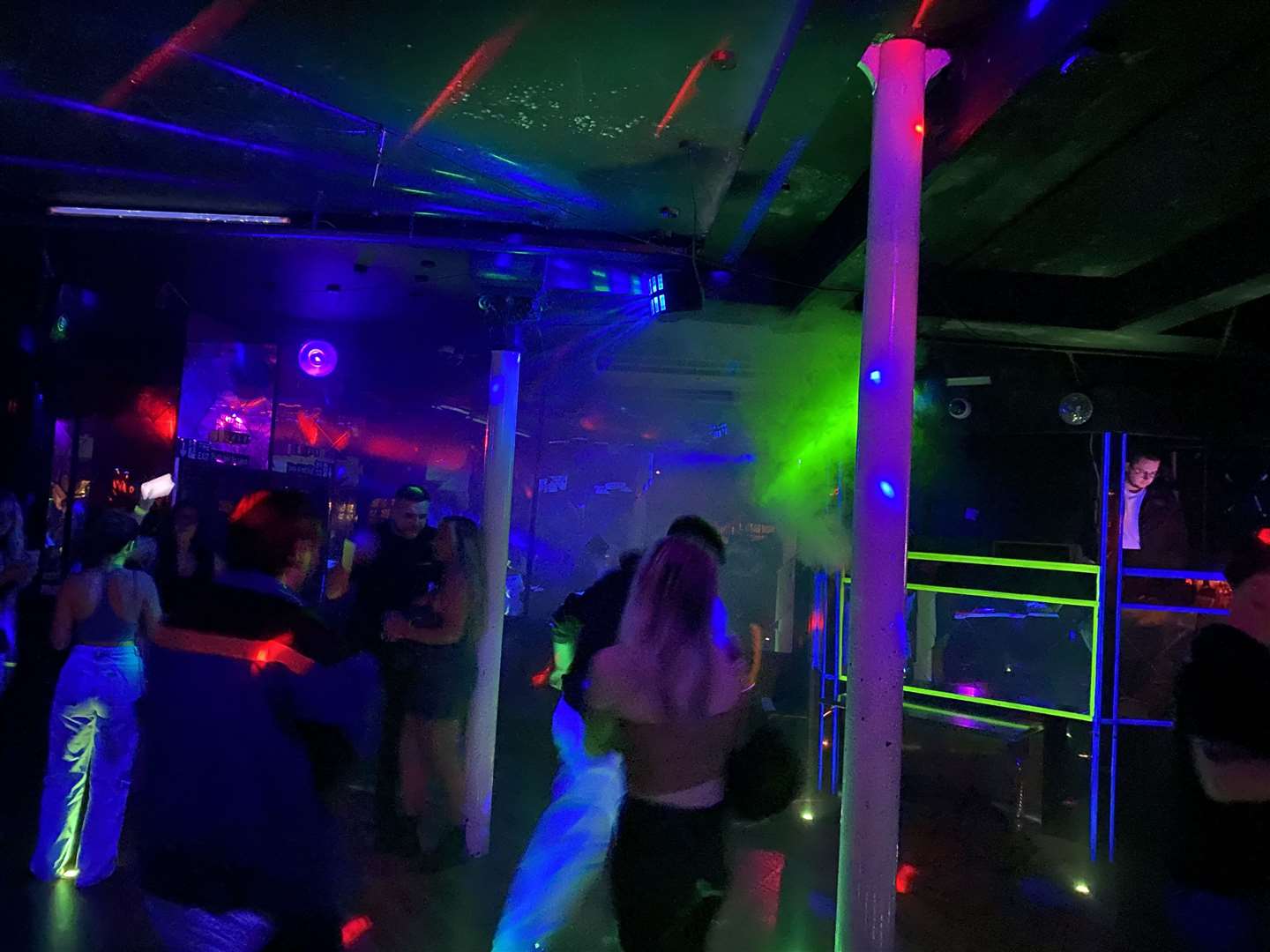 The well-hidden second room opened up to allow more rave-minded people to have fun