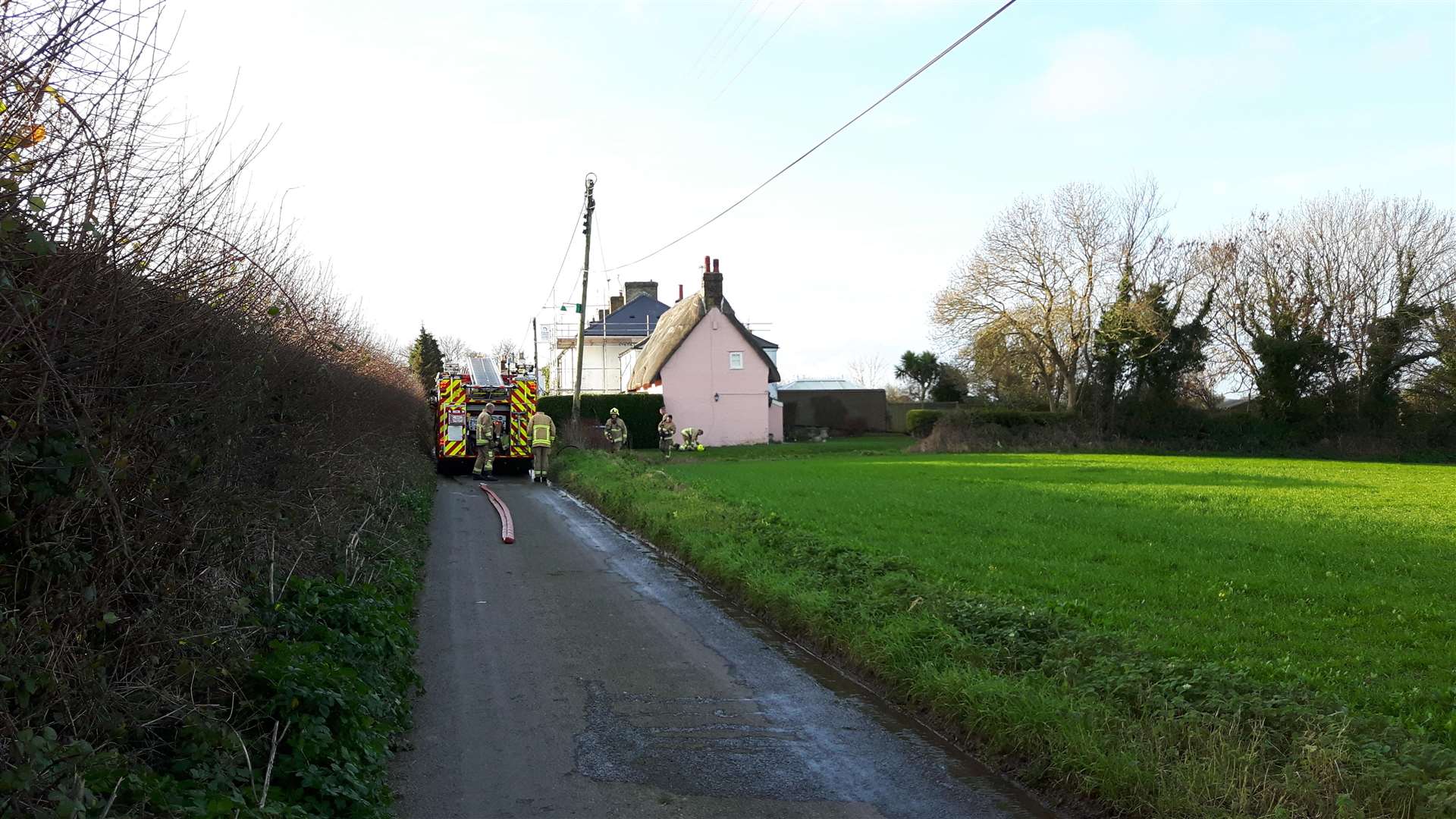 The fire was contained to the ground floor at the cottage in Church Lane, Ripple (6412687)