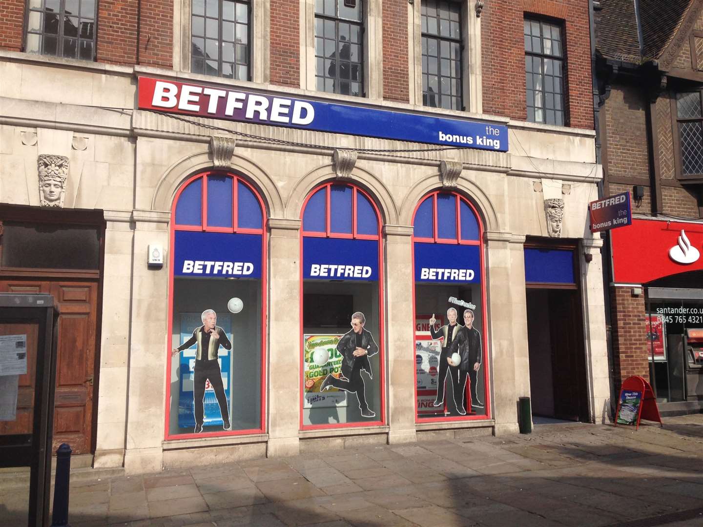 Betfred was targeted on Monday