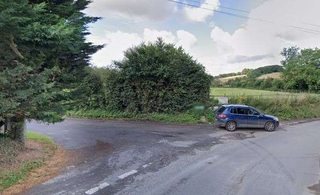 Pett Lane where it connects with Oad Street. Picture: Google Maps
