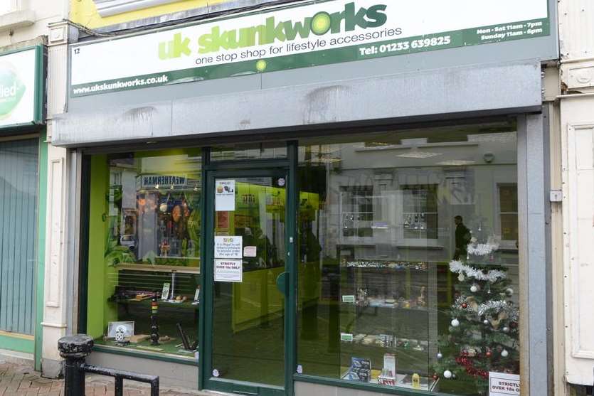 UK Skunkworks shop in Bank Street, Ashford