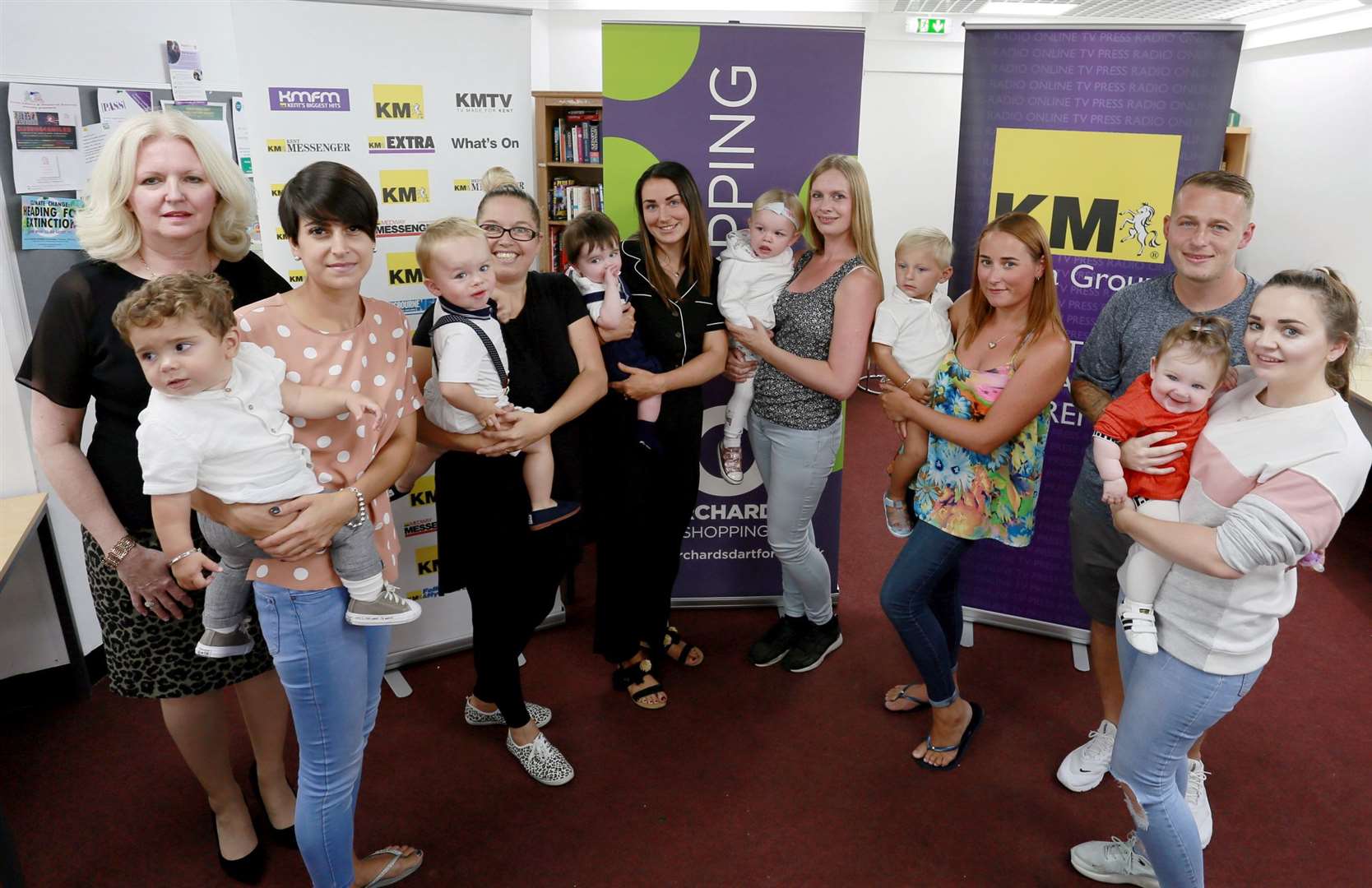 The finalists in the Cute Kids competition were presented with their prizes in the Orchards Shopping Centre Dartford by centre manager Debbie Carey
