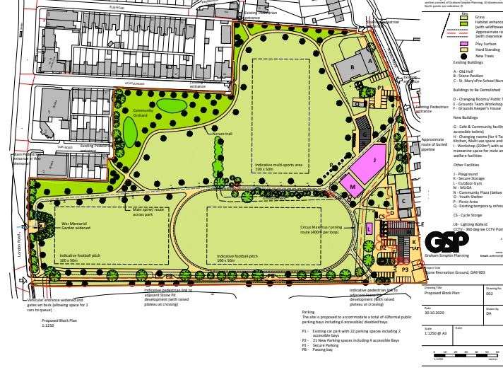 Stone Pairsh Council has submitted plans for the recreation ground to the revamped