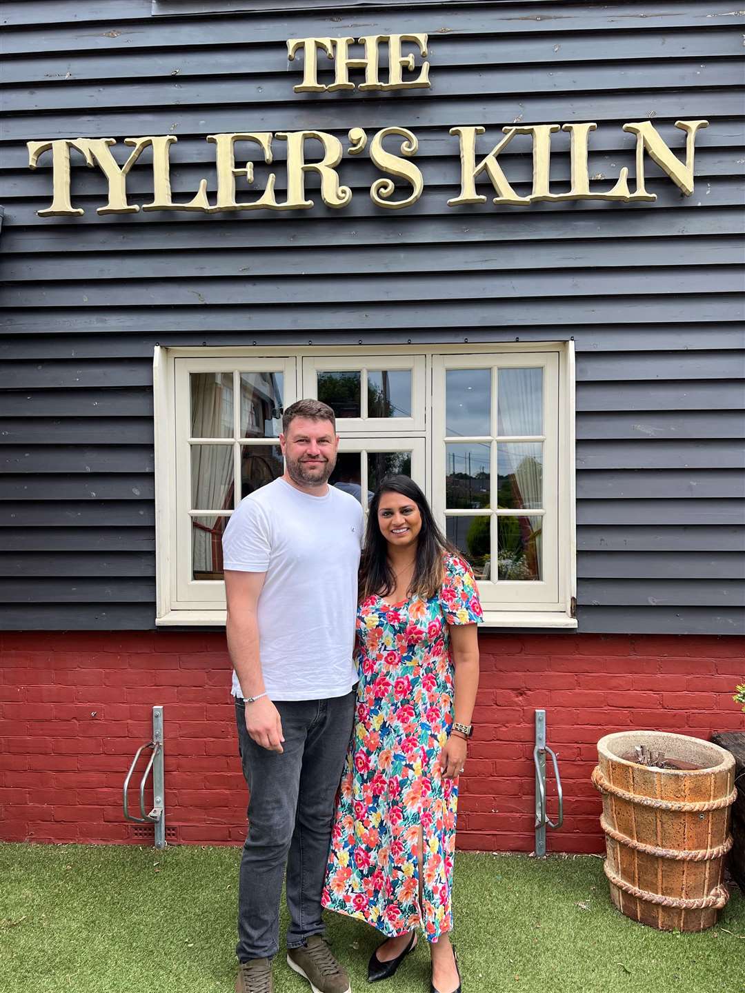Dhvani Patel and Byron Hayter have taken on The Tyler's Kiln in Tyler Hill, near Canterbury