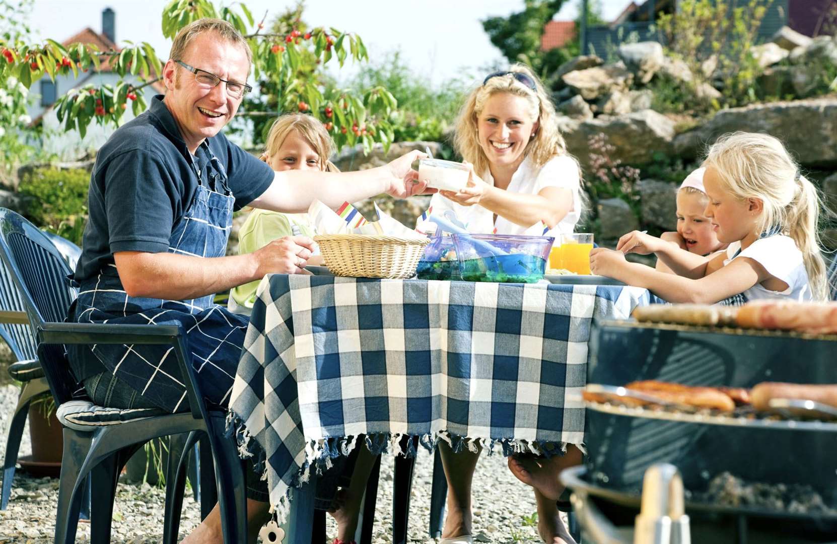 Cookers and stoves can generate heat indoors. Cooking and eating outside can help.