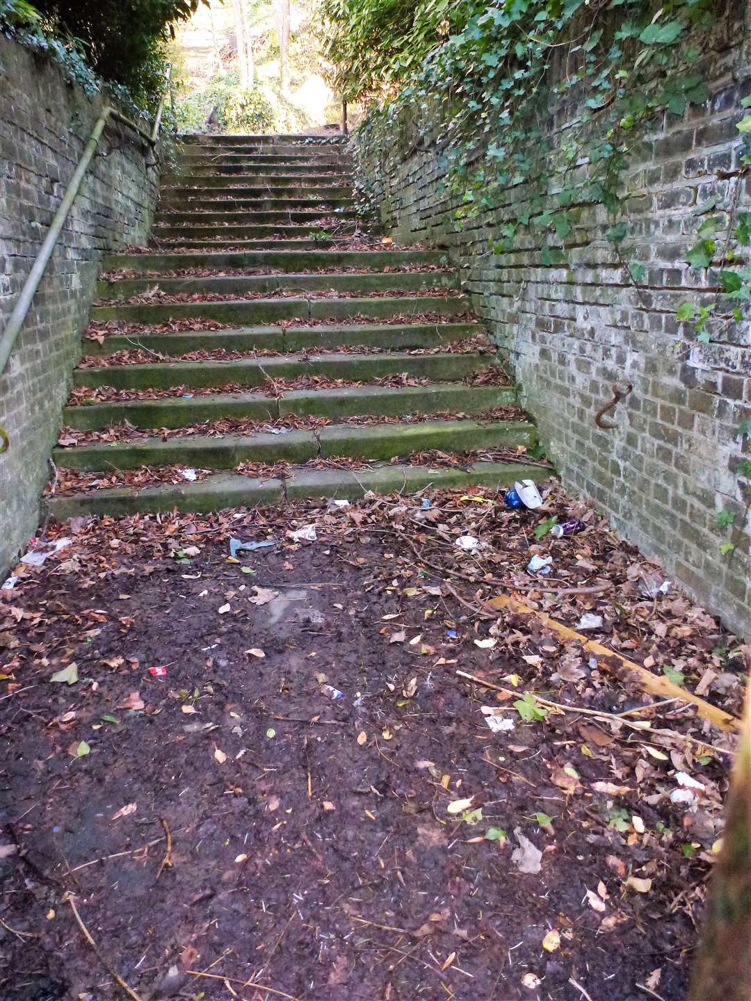 Steps entrance to Victoria Park