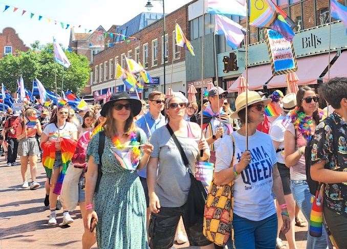 Last year Canterbury Pride began with a parade through the high street, with tens of thousands in attendance
