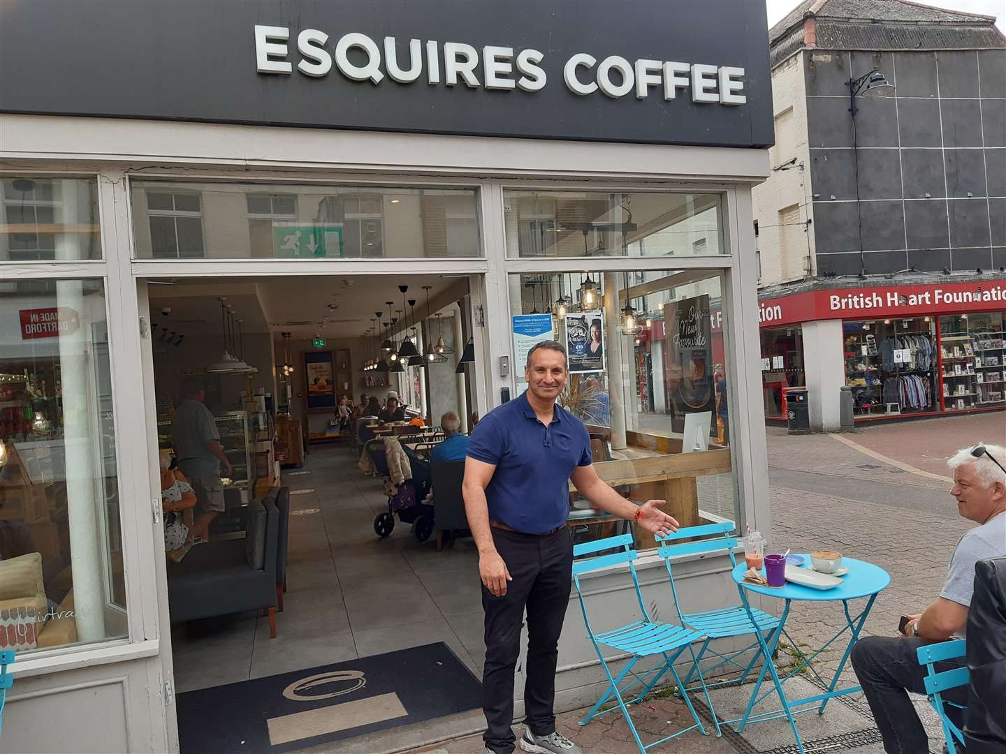 Gurjit Randhawa, owner of Esquires Coffee, Dartford is welcoming a return of customers.