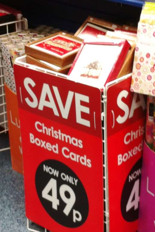 Christmas cards are now for sale in Gravesend