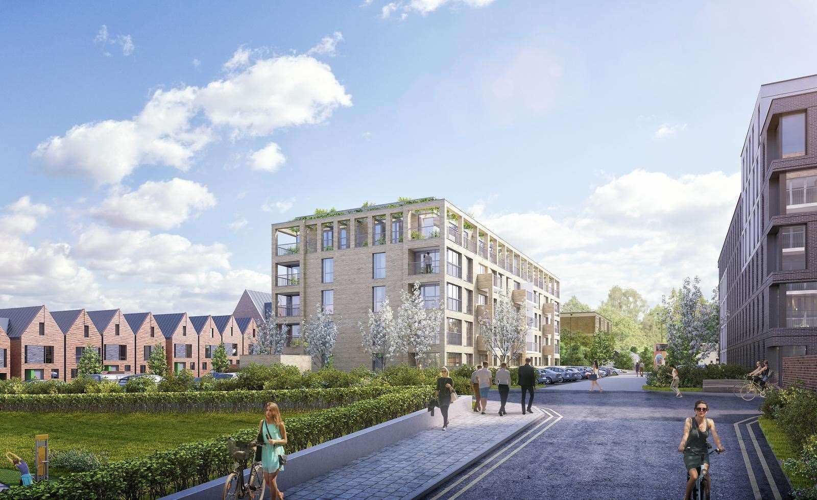 The residential buildings due to be built at Kingsmead