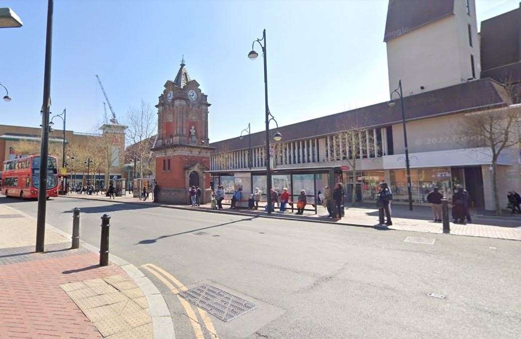 A boy was taken to hospital after a stabbing in Market Place, Bexleyheath. Picture: Google