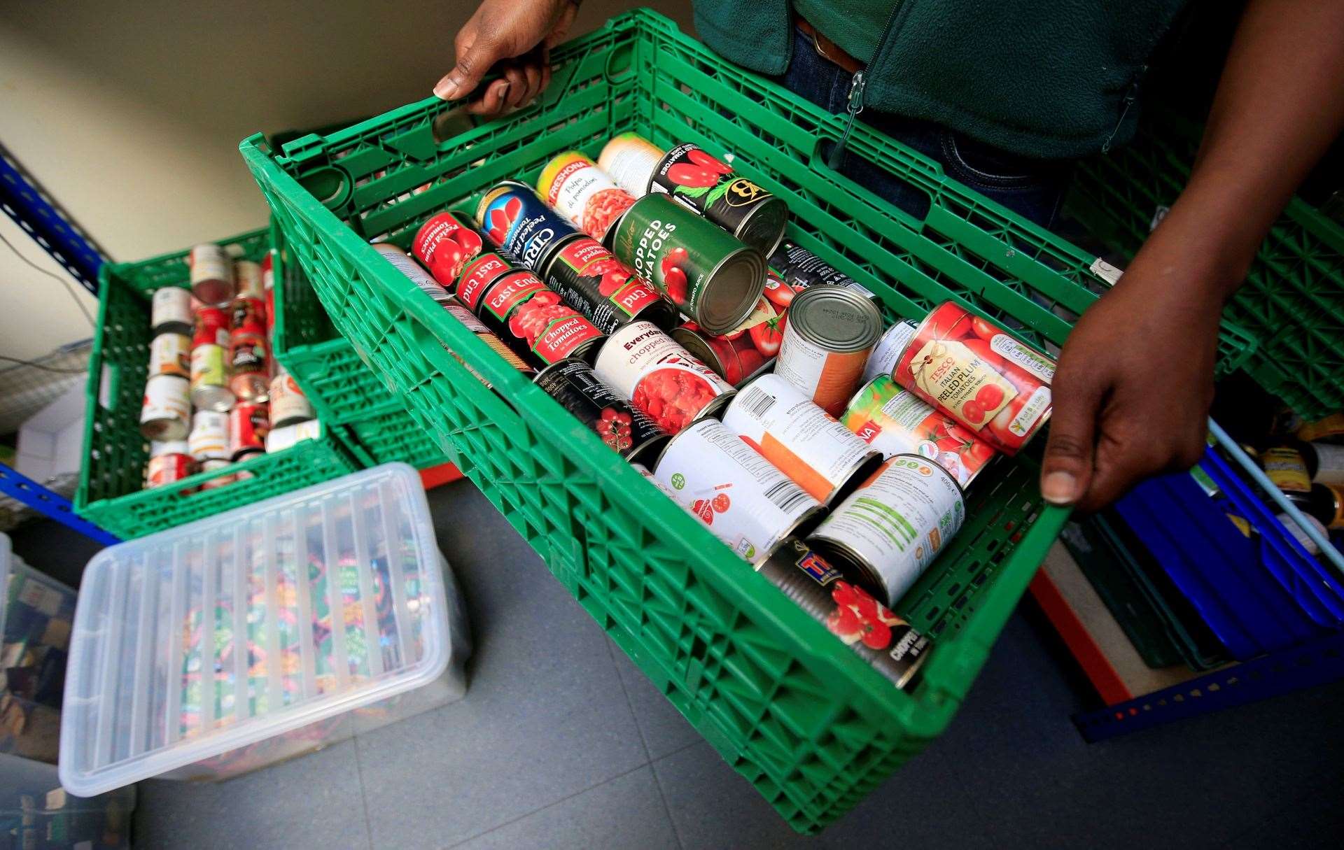 The use of food banks by people is on the increase