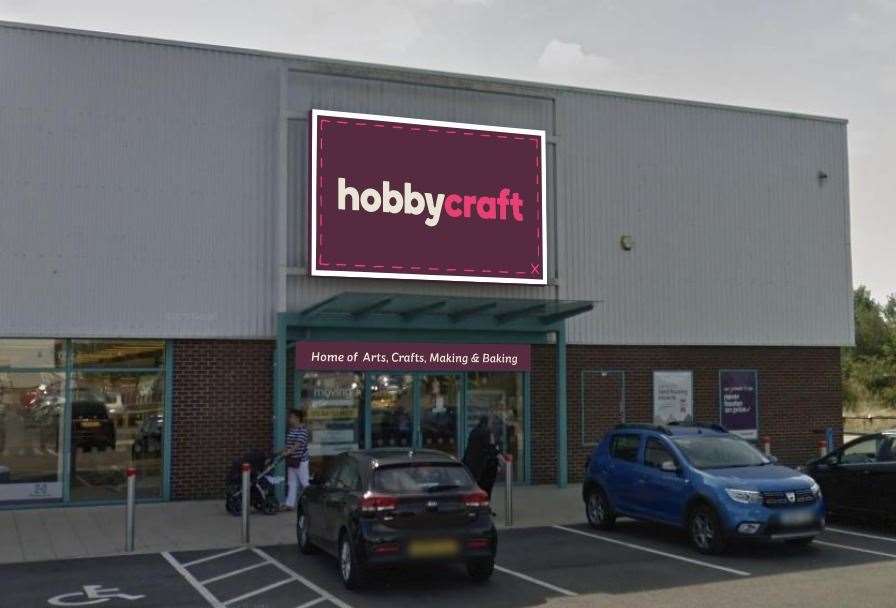 Hobbycraft will open a new store in the Strood Retail Park next month. Picture: Sapphire Signs Ltd / Liam Peck