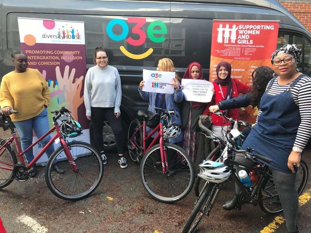 Diversity House bought bikes to help women gain independence
