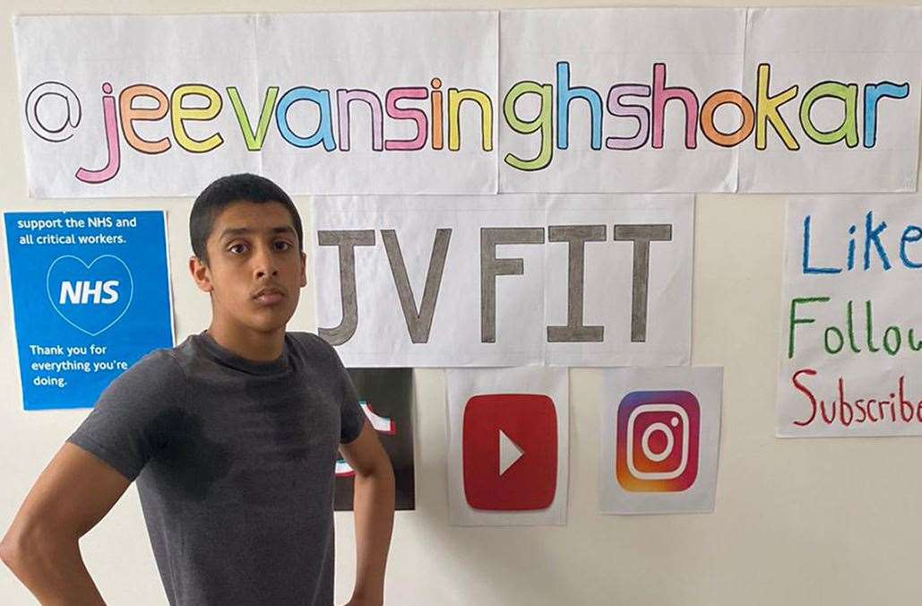 Jeevan Singh Shokar's workout videos were so popular the school are now using them for online PE (34685421)