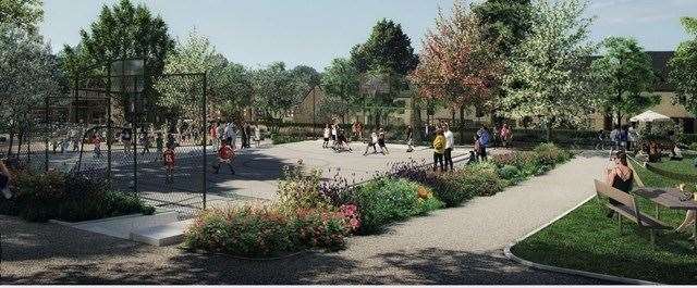 How Chimney View Park, will look after it was designed by school children. Picture: Ebbsfleet Development Corporation