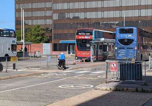 The pair were left waiting in the cold at Folkestone bus station