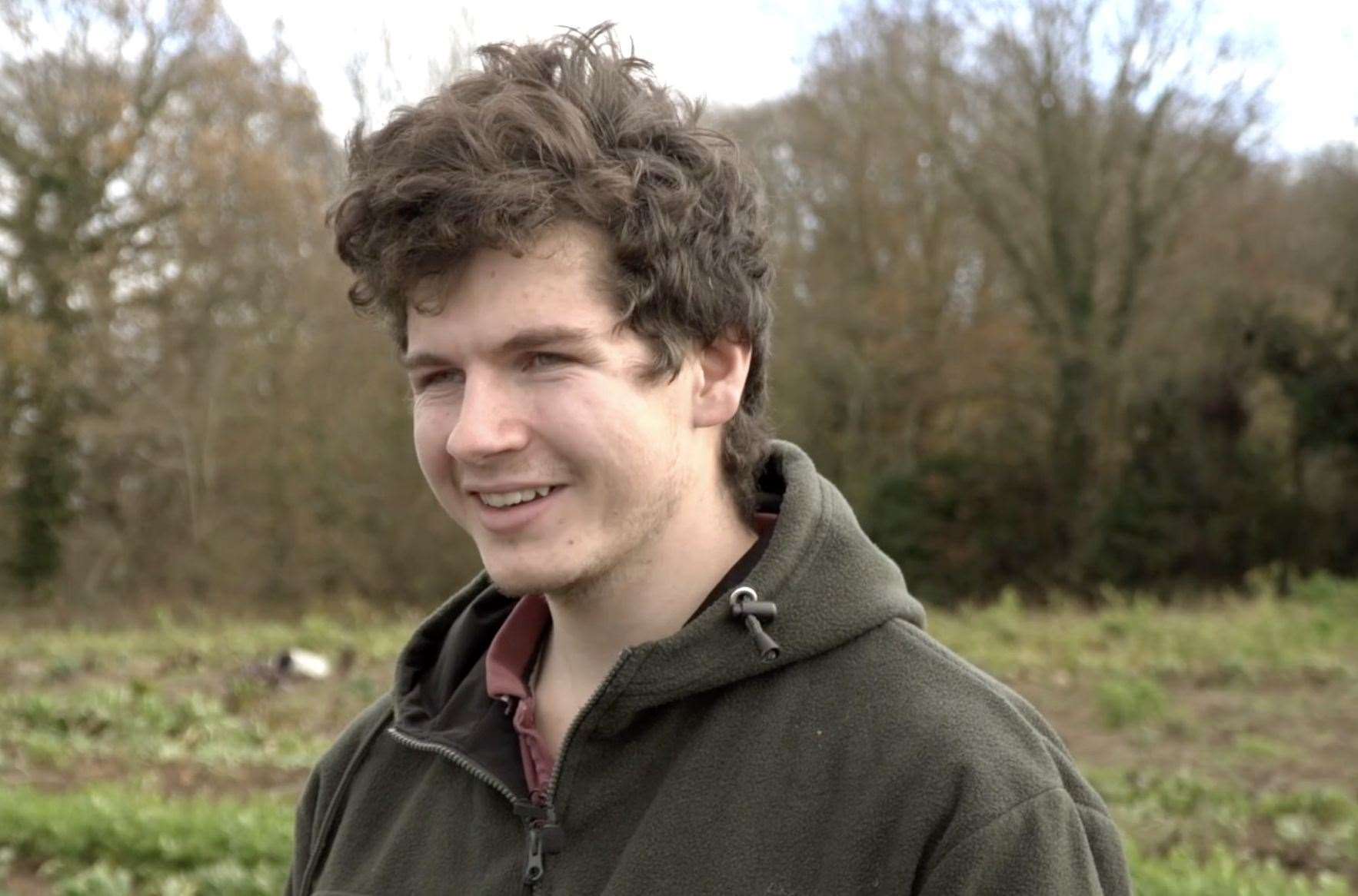 Jack Scott, 20, is thought to be one of the county's youngest farmers
