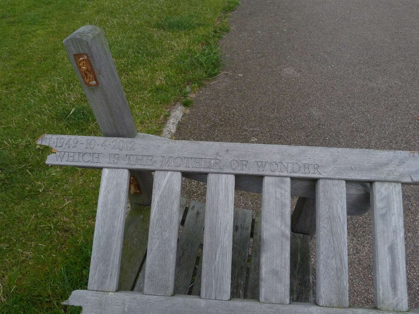 Destroyed bench