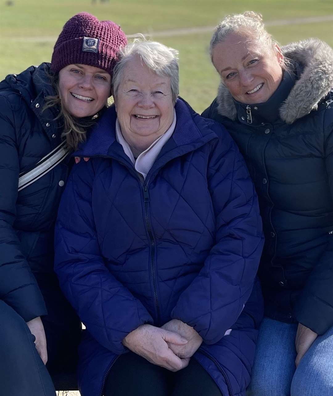 Helen (right) with mum Sheila and sister Clare